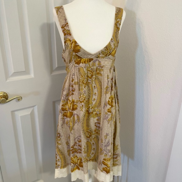 Free People Vintage y2k dress Empire waist eyelet hem raw edges - Picture 10 of 10